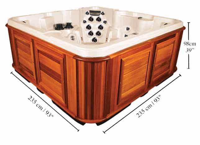 6 Person Hot Tub Tubs Made For, 6 Bathtub Dimensions In Cm